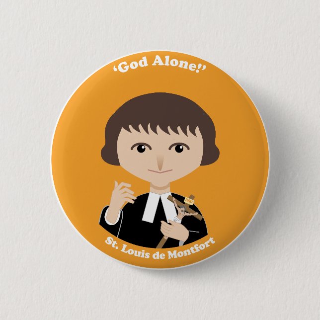 St. Louis de Montfort Pinback Button (Front)