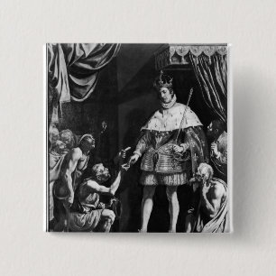 St. Louis  Distributing Alms, c.1615-20 Pinback Button