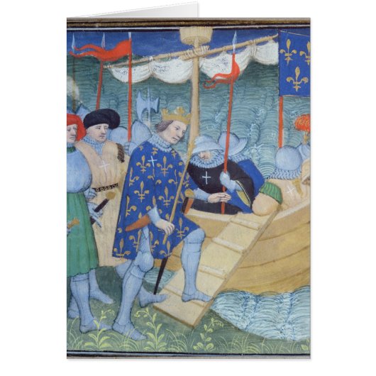 St. Louis embarking for the Crusades Cards (Front)