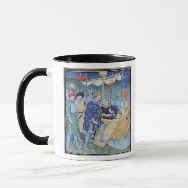 St. Louis embarking for the Crusades Mug (Left)
