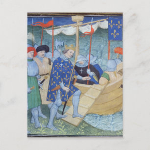 St. Louis embarking for the Crusades Postcard