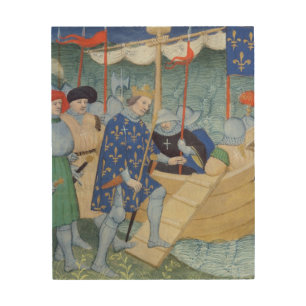 St. Louis embarking for the Crusades Wood Wall Decor