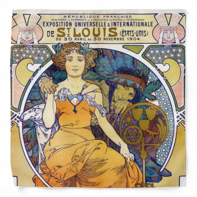 St. Louis Exhibition, Mucha Bandana (Front)