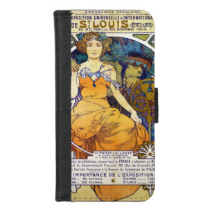 St. Louis Exhibition, Mucha iPhone 8/7 Wallet Case