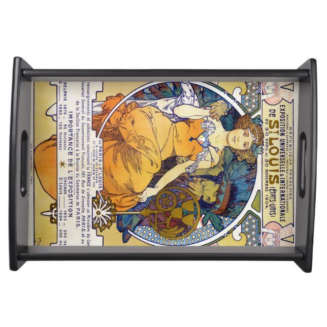 St. Louis Exhibition, Mucha Serving Tray (Front)