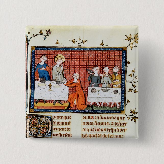 St. Louis Feeding,'Life and Miracles St. Button (Front)