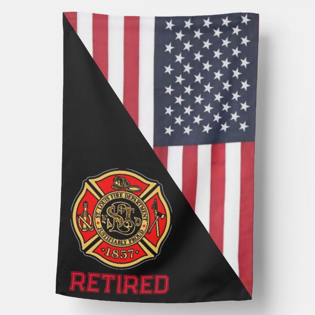 St. LOUIS FIRE DEPARTMENT (RETIRED) House Flag (Front)