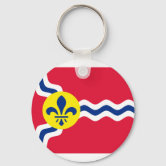 Saint Louis flag keychain