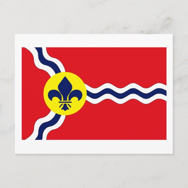 St. Louis Flag Postcard (Front)