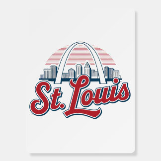 St. Louis Gateway Arch, Iconic Pride Retro Foam Board