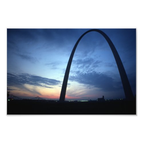 St Louis Gateway Arch Missouri Retro 1974 Photo Print