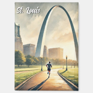 St Louis Gateway Arch Travel Magnet