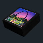 St. LOUIS Gift Box<br><div class="desc">St. Louis Gateway of the West A Great City Saint Louis Missouri MO Arch State Landscape Skyline Boulder</div>
