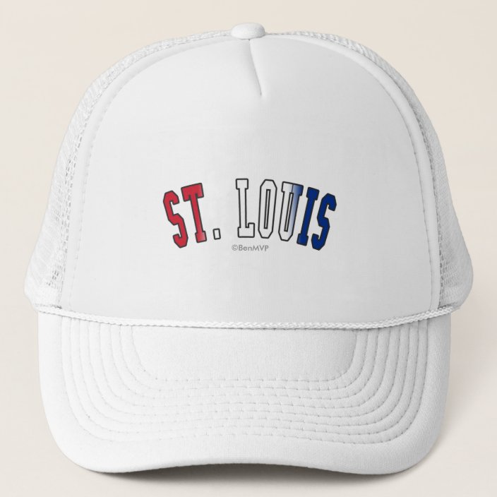St. Louis in Missouri State Flag Colors Hat