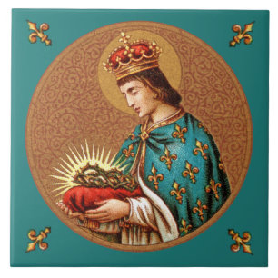 St. Louis IX (Detail; ‘Medallion’ Only; BK 065) Ceramic Tile