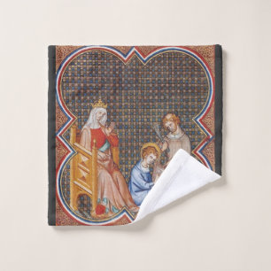St. Louis IX of France Patron of Kings Art Wash Cloth