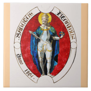 St. Louis IX of France Patron of Kings Ceramic Tile