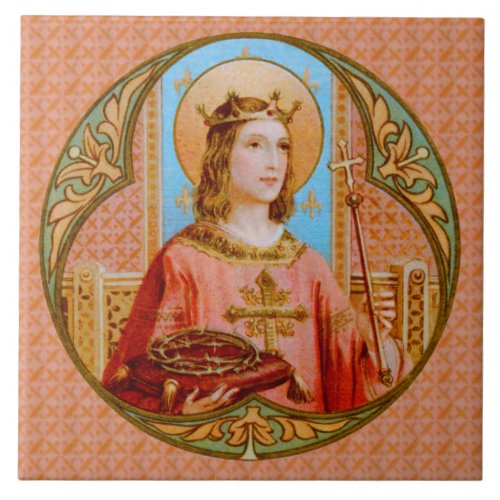 St Louis IX the King BK 004 Ceramic Tile