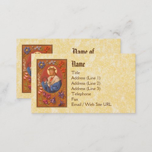 St Louis IX the King PM 05 Standard Business Card