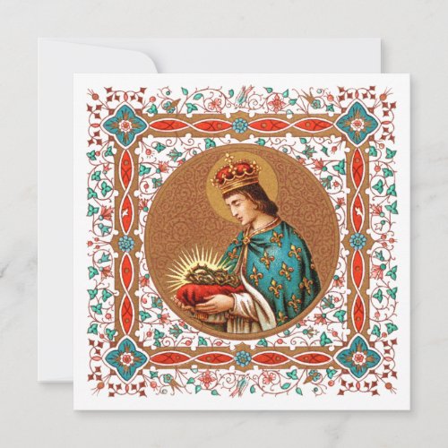 St Louis IX with Rinceau Border BK 065