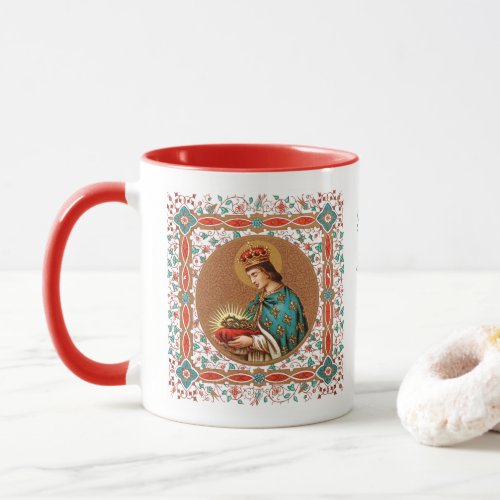 St Louis IX with Rinceau Border BK 065 Mug