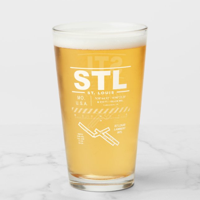 St Louis Lambert International Airport STL Glass (Back Filled)