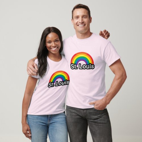 ST LOUIS LGBT PRIDE RAINBOW T_Shirt