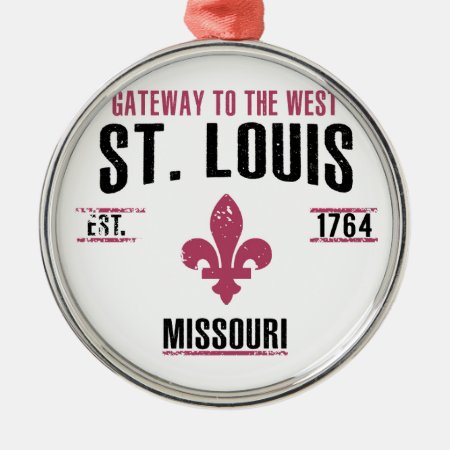 St. Louis Metal Ornament