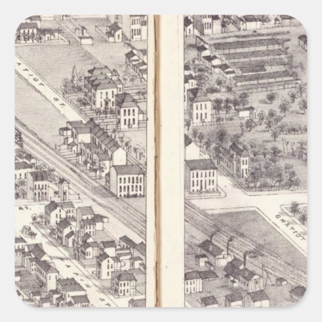 St. Louis, Missouri 17 Square Sticker (Front)