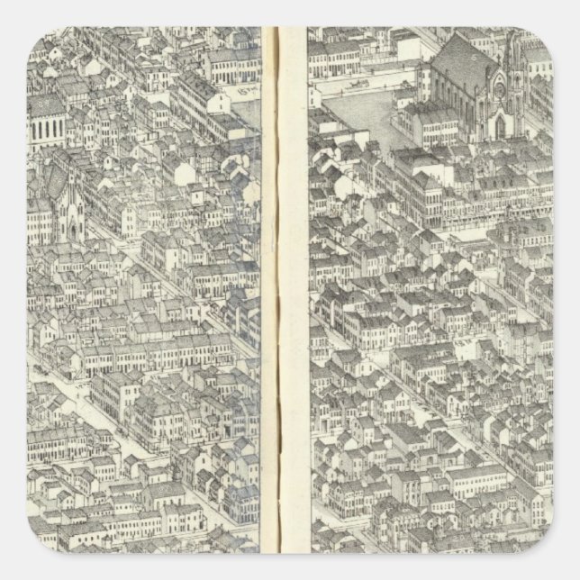 St. Louis, Missouri 4 Square Sticker (Front)