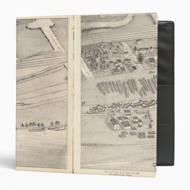 St. Louis, Missouri 8 3 Ring Binder (Front/Inside)