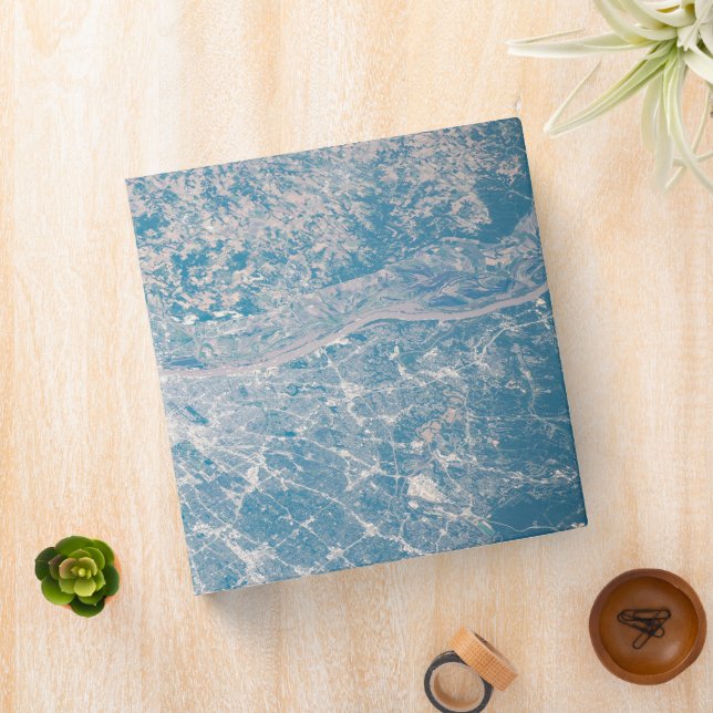 St. Louis, Missouri Along The Mississippi River. 3 Ring Binder (In Situ)