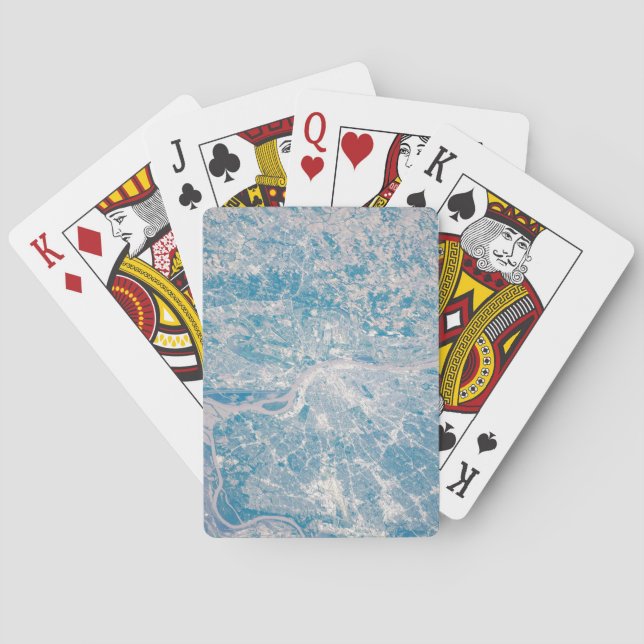 St. Louis, Missouri Along The Mississippi River. Poker Cards (Back)