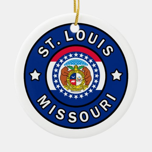 St Louis Missouri Ceramic Ornament