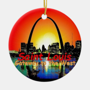St. Louis Missouri Ceramic Ornament