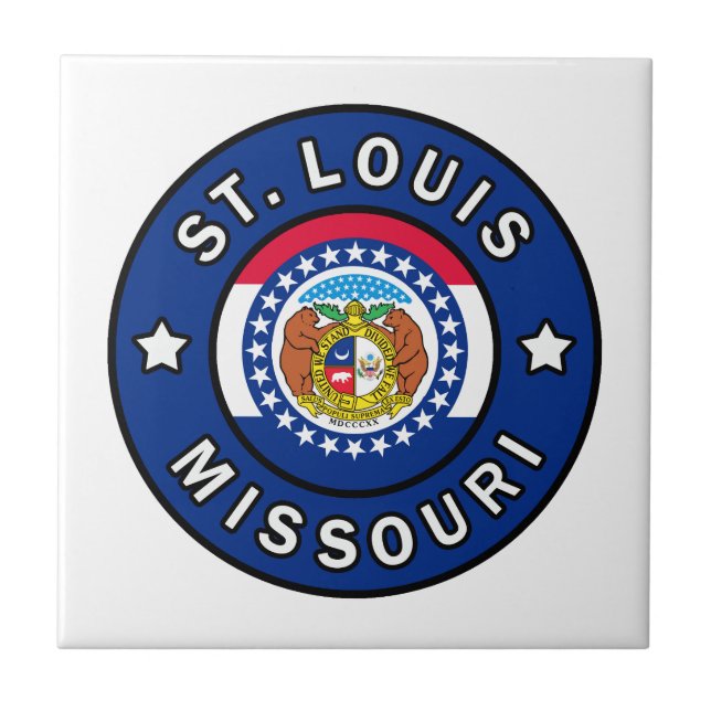 St. Louis Missouri Ceramic Tile (Front)