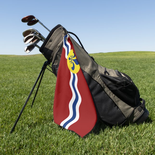 St. Louis (Missouri) city flag  Golf Towel (Green)