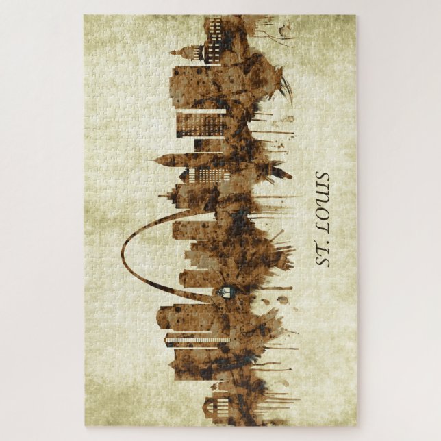 St. Louis Missouri Cityscape Jigsaw Puzzle (Vertical)