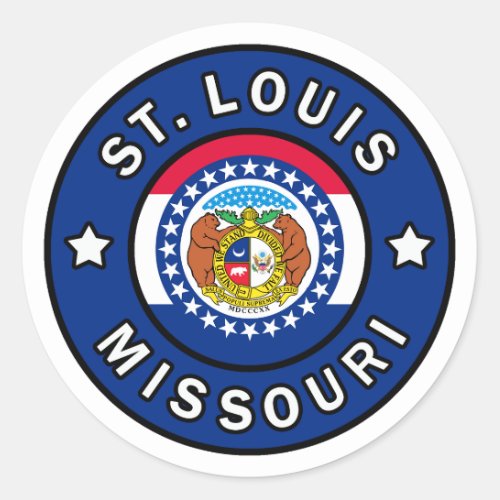 St Louis Missouri Classic Round Sticker