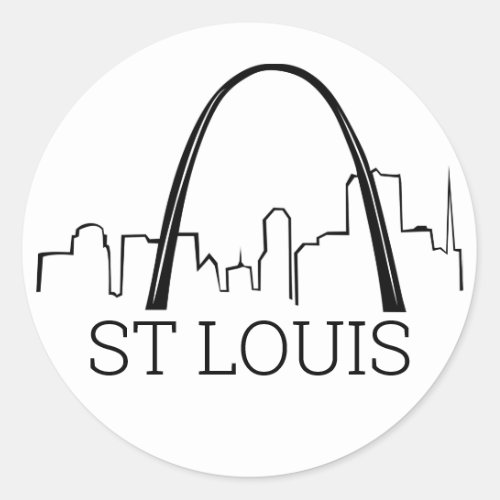 St Louis Missouri Classic Round Sticker