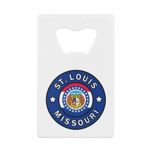 St Louis Missouri Credit Card Bottle Opener