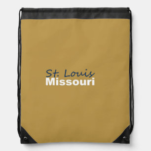 St. Louis, Missouri Drawstring Backpack