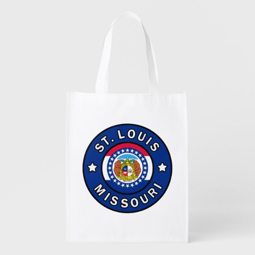 St Louis Missouri Grocery Bag