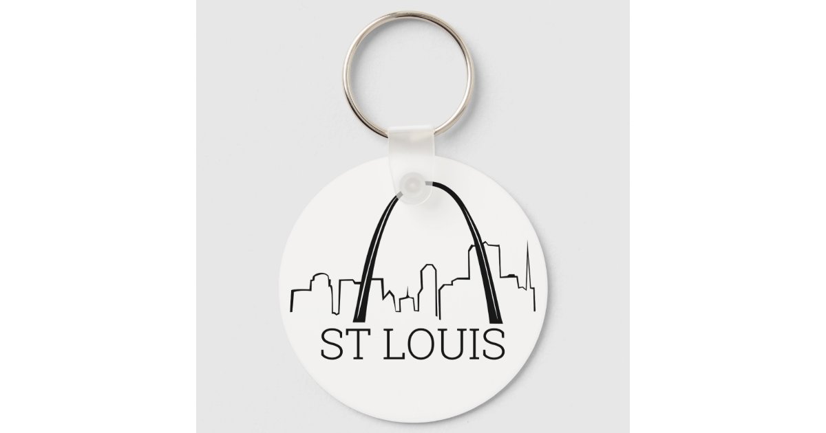 City Souvenirs St. Louis Gateway Arch Keychain Lucite