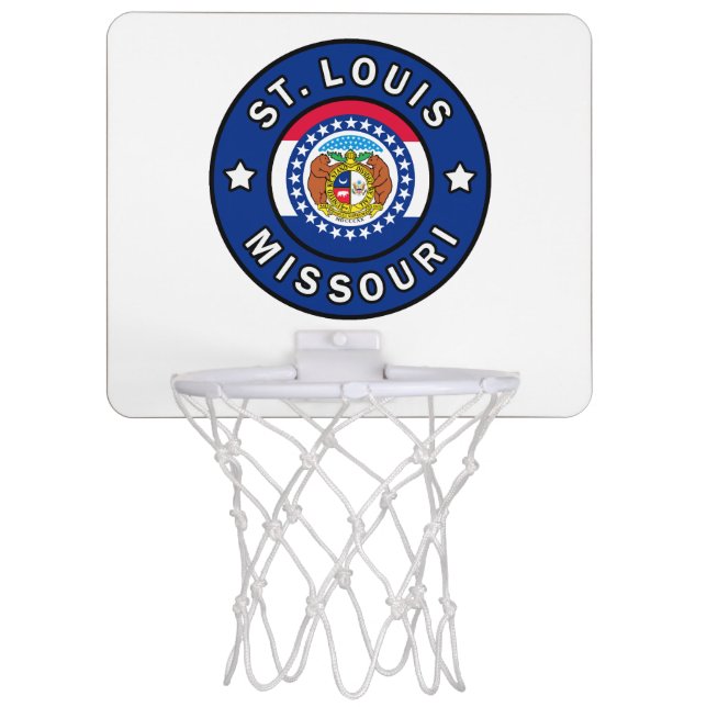 St. Louis Missouri Mini Basketball Hoop (Front)