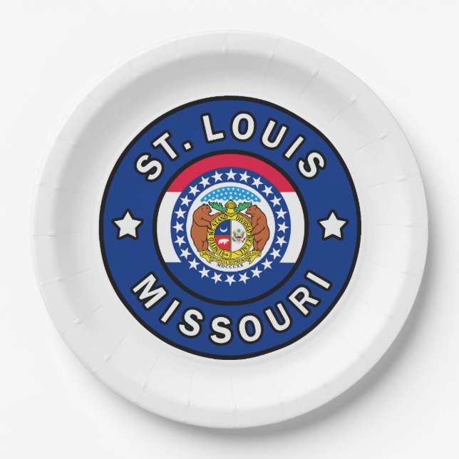 St. Louis Missouri Paper Plates (Front)