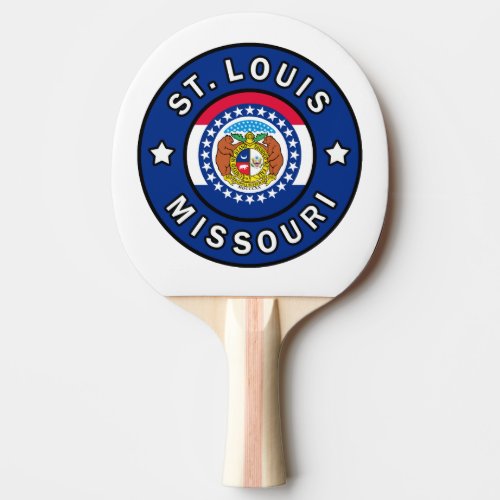 St Louis Missouri Ping Pong Paddle