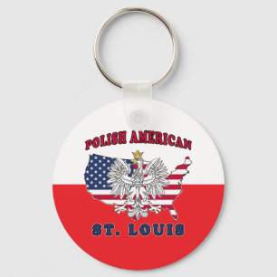 St. Louis Missouri Polish Keychain