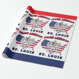 St. Louis Missouri Polish Wrapping Paper