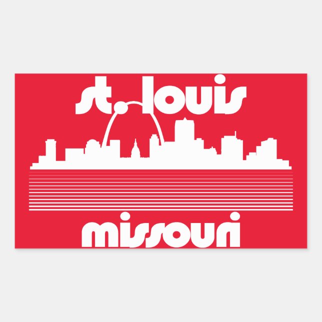 St. Louis Missouri Rectangular Sticker (Front)